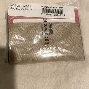 Coach ID Case with Zipper